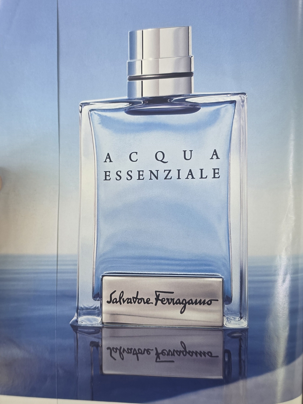 Classic Salvatore Ferragamo Acqua Essenziale with Silver Accents Print Ad
